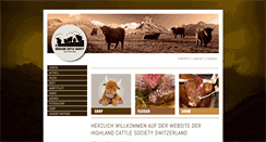 Desktop Screenshot of highlandcattle.ch